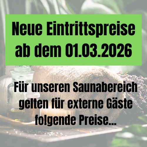 Eintritt Sauna